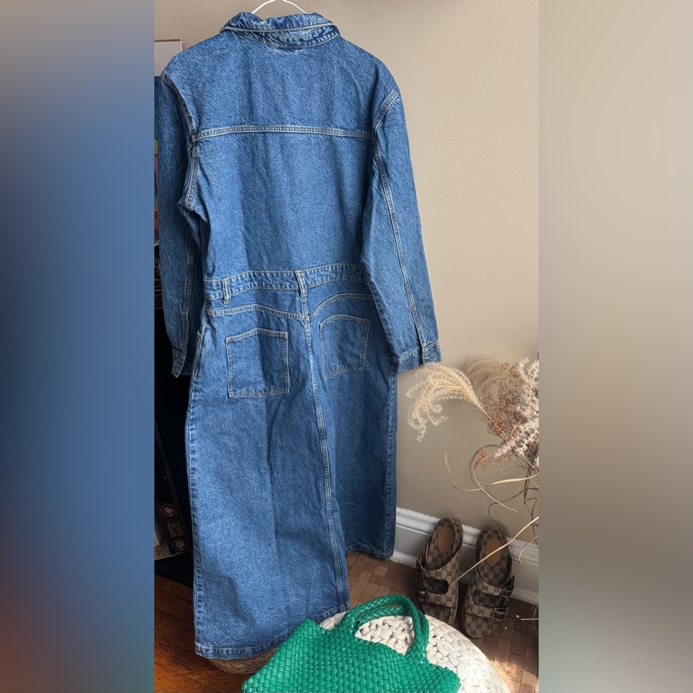 ZARA  NWT  Denim midi Dress - Picture 12 of 13